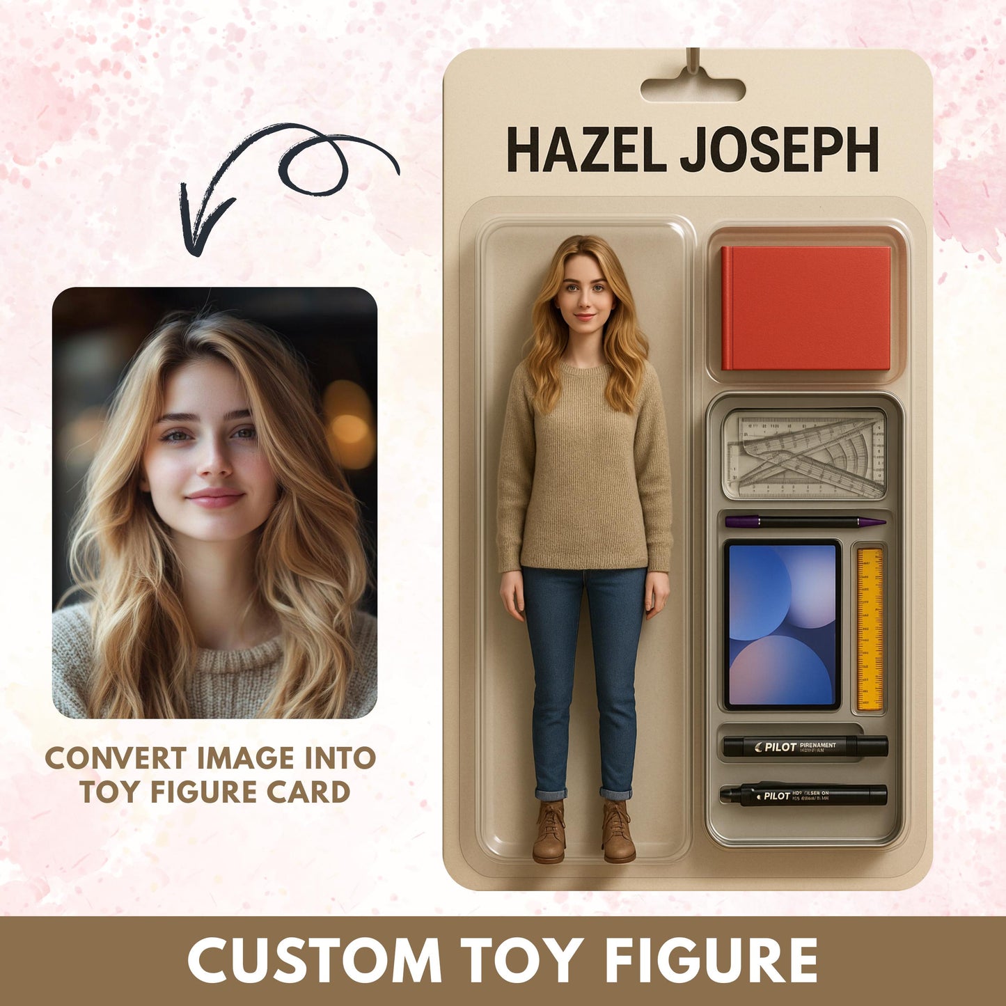 Custom Toy Figure Digital, Custom Action Figure, Personalized Action Figure Design, Custom Mini Figure, Custom Toy Box, Digital Art Portrait
