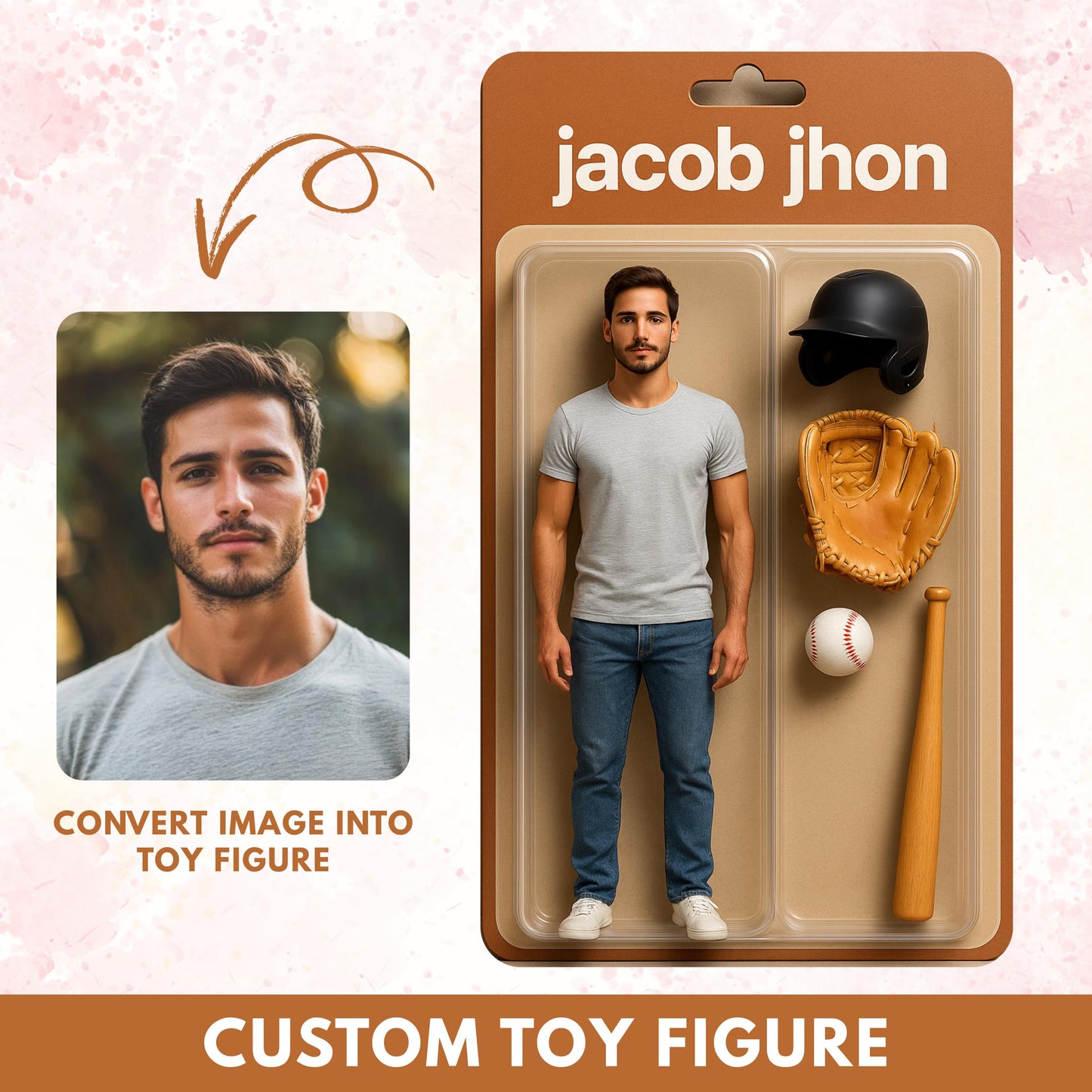 Custom Toy Figure Digital, Custom Action Figure, Personalized Action Figure Design, Custom Mini Figure, Custom Toy Box, Digital Art Portrait