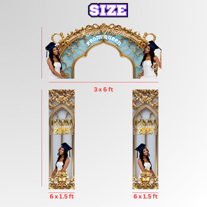 Prom Send Off Arch Decor,Canva Prom Decor Party,Prom Photo Backdrop,Prom Welcome Arch,Prom Homecoming Arch Backdrop,Class of 2025 Arch Decor