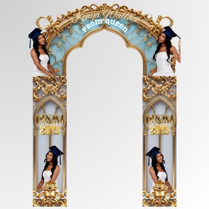 Prom Send Off Arch Decor,Canva Prom Decor Party,Prom Photo Backdrop,Prom Welcome Arch,Prom Homecoming Arch Backdrop,Class of 2025 Arch Decor