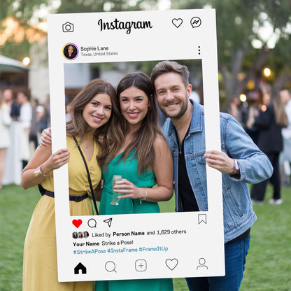 Instagram Frame Canva Template, Instagram Frame For Photo booth, Blogger, Wedding, Instaframe, Selfie Frame, Photo Prop Frame Template