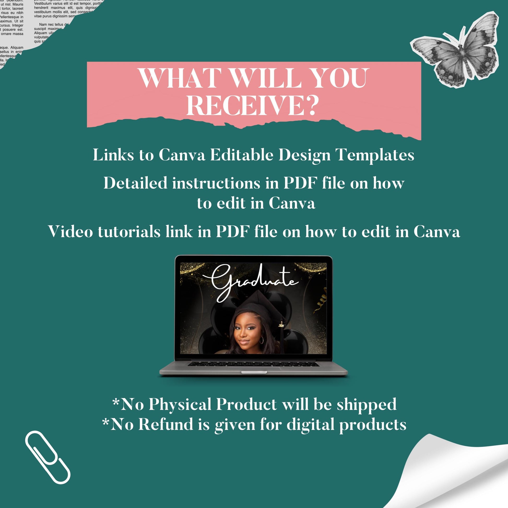 Digital & Editable Save the Date Grad E-Invite Template, Instant Download Iphone Invitation, Text Message Invite, Class of 2025 College Grad