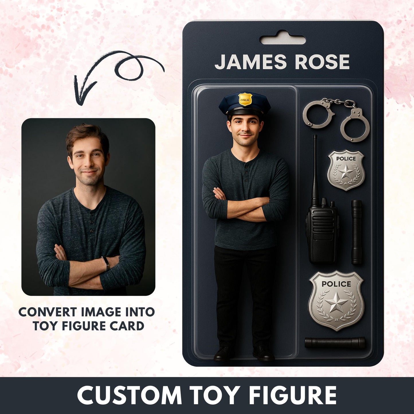 Custom Toy Figure Digital, Custom Action Figure, Personalized Action Figure Design, Custom Mini Figure, Custom Toy Box, Digital Art Portrait