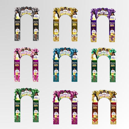 PROM 2025 send off ENTRY ARCH Template,Prom Send Off Arch Decor,Purple Balloon Prom Entry Photo arch,Prom Welcome Arch,Prom Arch template