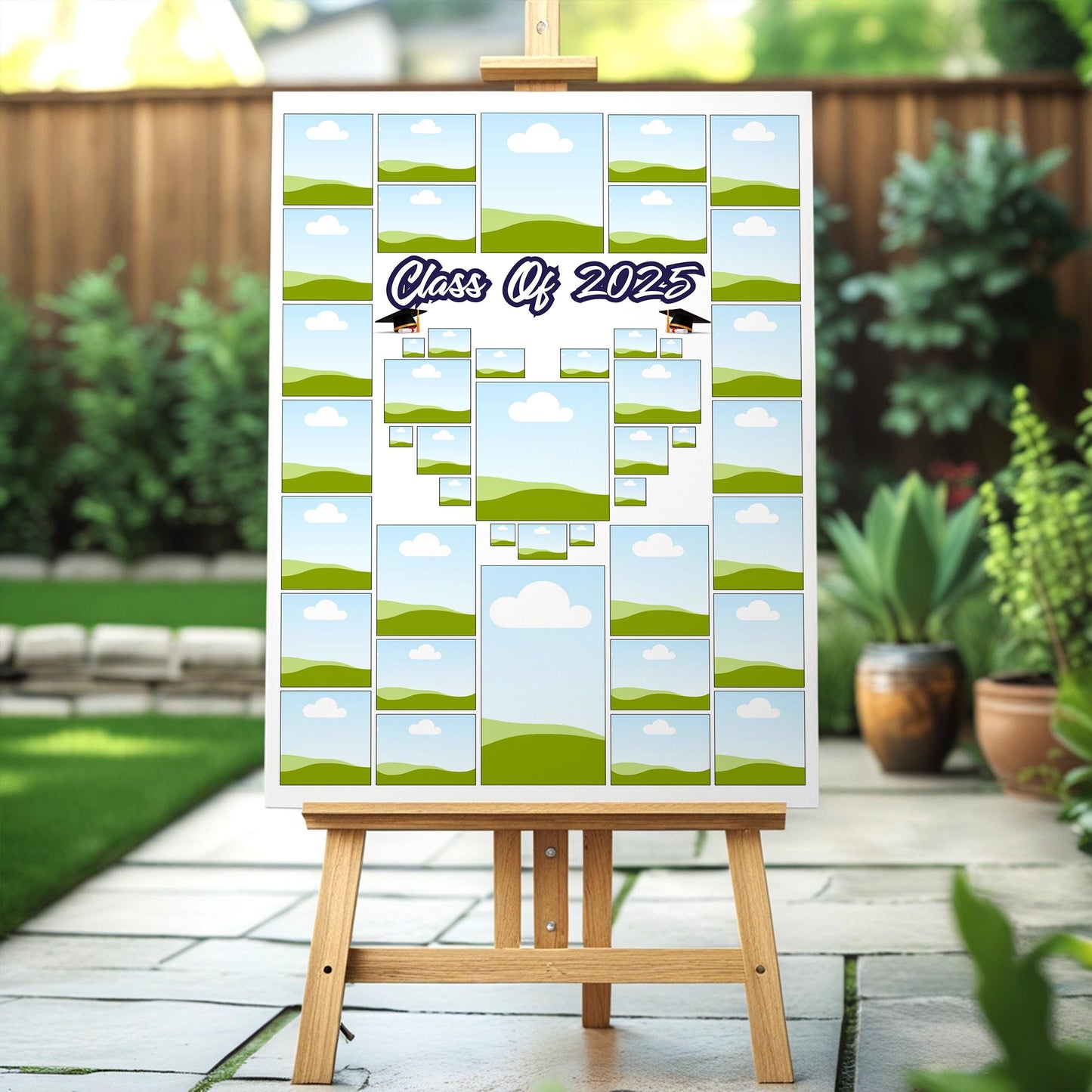 Graduation Photo Collage Template, Graduation Welcome Sign, Graduation Party Poster, Photo Board Template,Senior Photo Collage,24x36 Collage