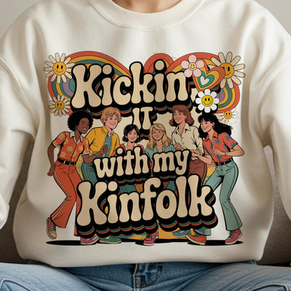 Family Reunion png, Kickin it with my Kinfolk png, Family Reunion 2025,  Family Reunion Shirts Png, Family reunion design, Kickin it PNG