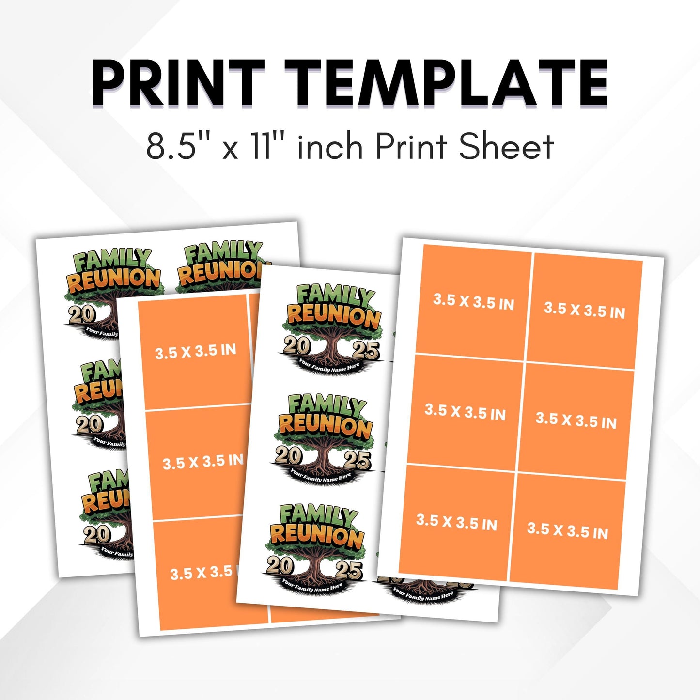 Family Reunion Styrofoam Cup Sticker Template, Editable Party Cup Template Customizable Styrofoam Cup Design, Cup Sticker Template