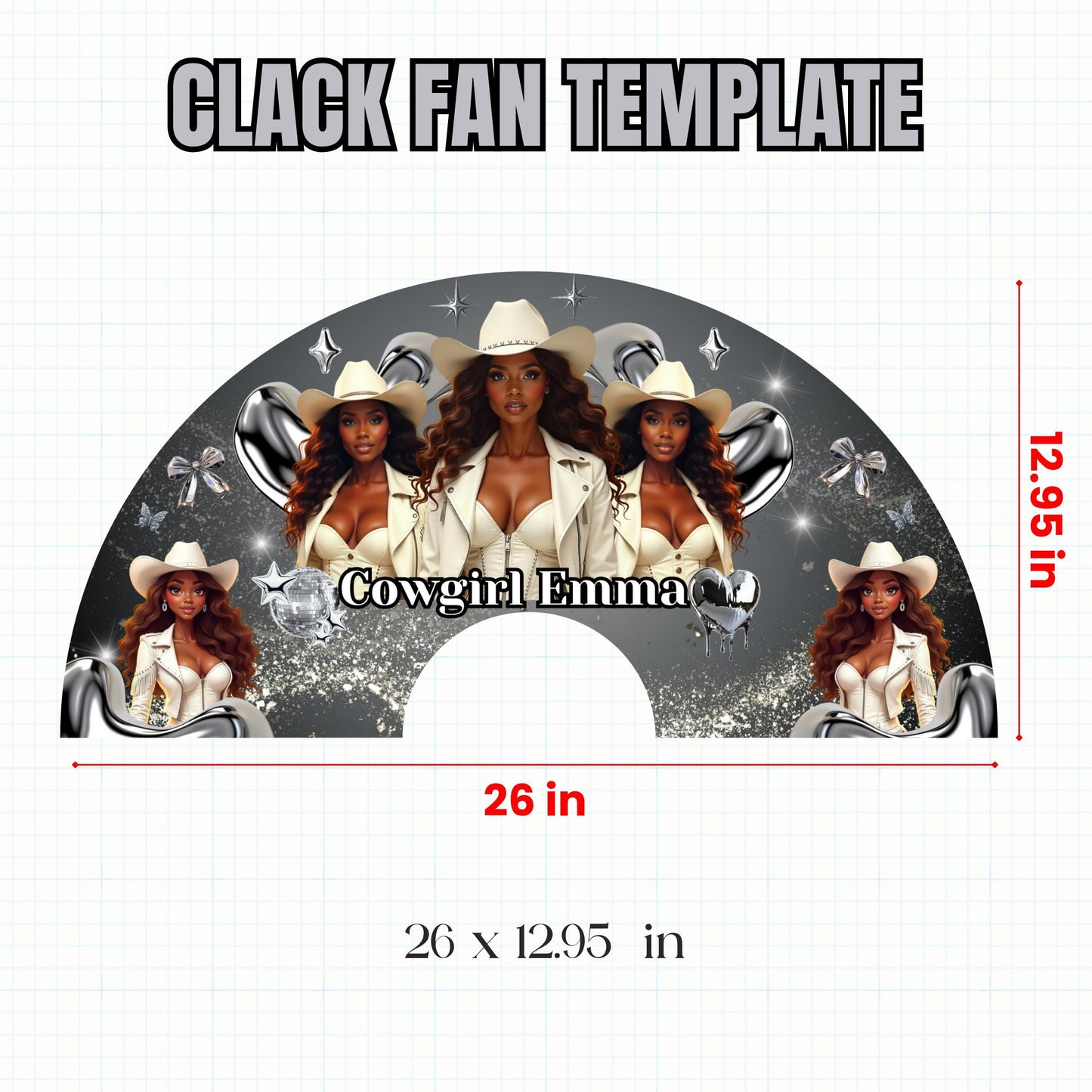 Clack Fan Squad Png, Boots on the Ground Clack Fan Png, Cowgirl Fan Template,Western Clack Fan Design,Where them at Fan png,Clack Fan design