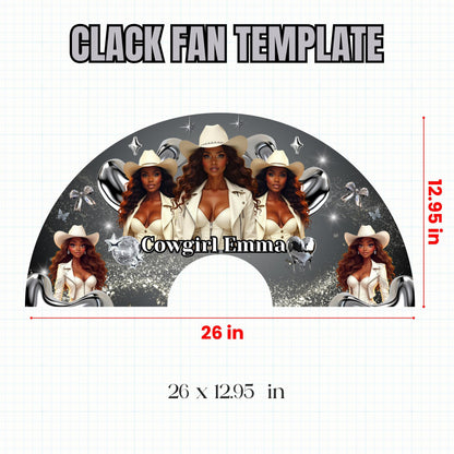 Clack Fan Squad Png, Boots on the Ground Clack Fan Png, Cowgirl Fan Template,Western Clack Fan Design,Where them at Fan png,Clack Fan design