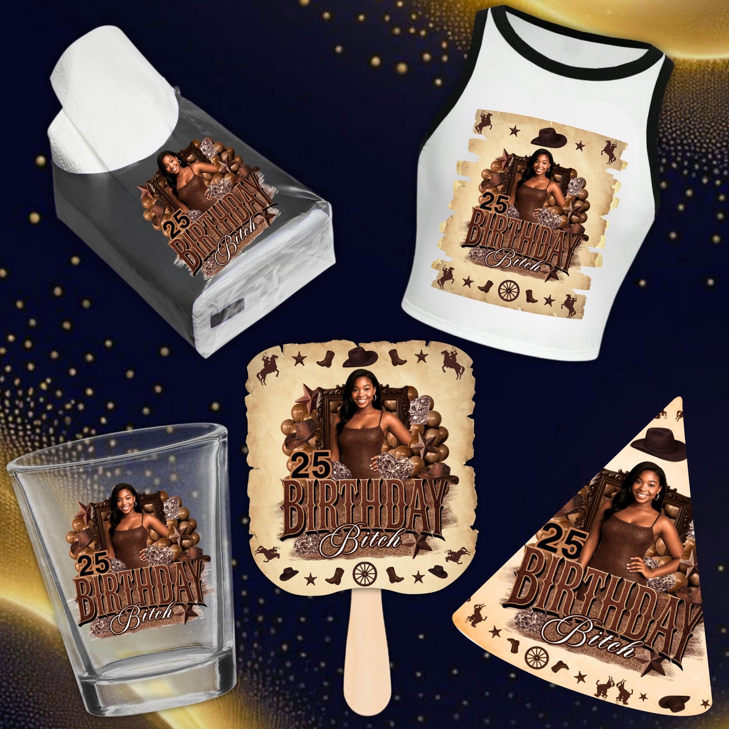 Hoedown Styrofoam birthday Bundle, Styrofoam Cup Sticker Template, Shot Glass Label,Party Shirt Design Hoedown Birthday Design Party Bundle