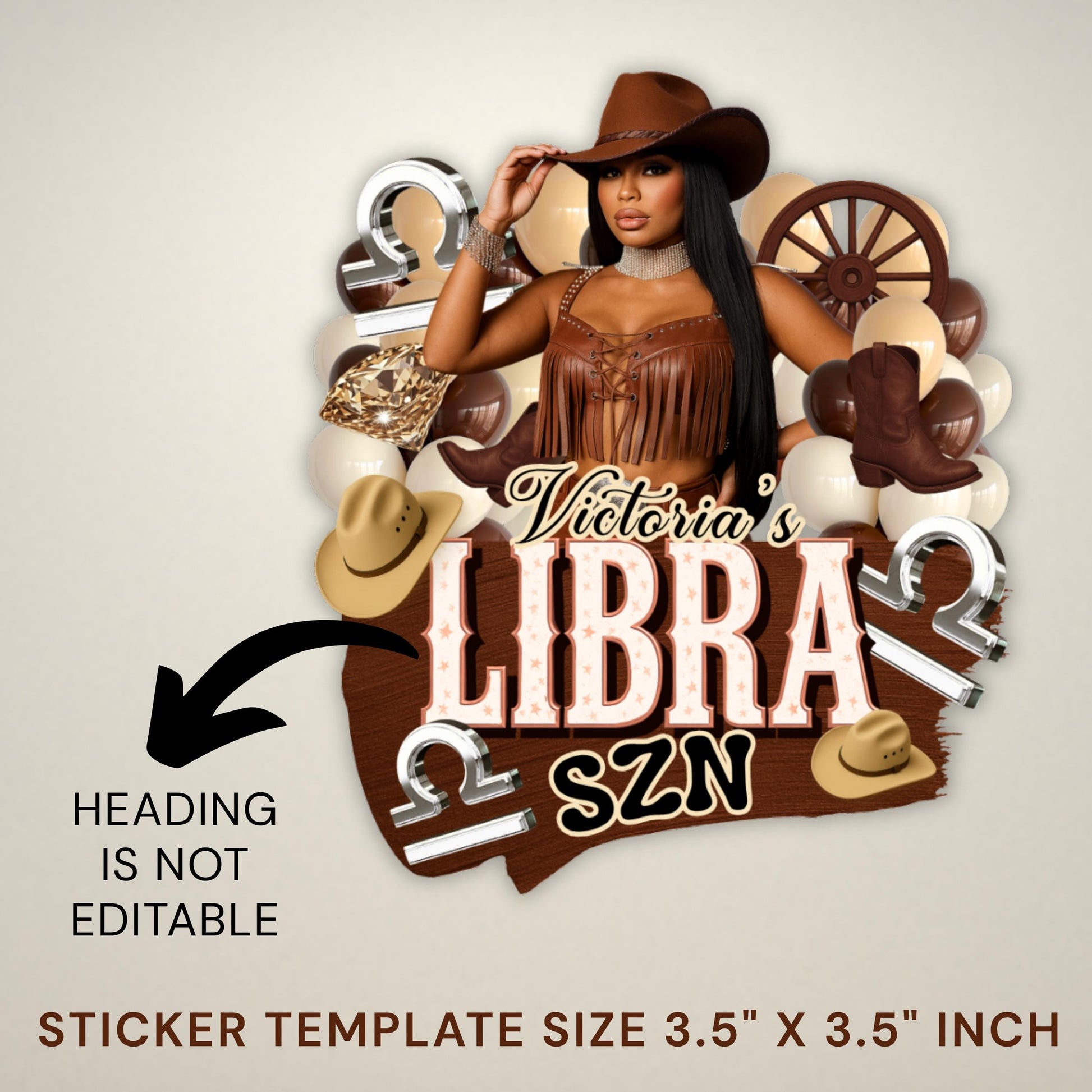 Western Styrofoam Cup Sticker Template, Hoedown Party Cup Template Customizable Styrofoam Cup Design, Cup Sticker Template Party Cups Canva