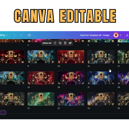 Zodiac Click Clack Fan Design Bundle,birthday Squad Clack Fan Templates,where Them Fans at Zodiac Signs Clack Fan,boots on the Ground Signs