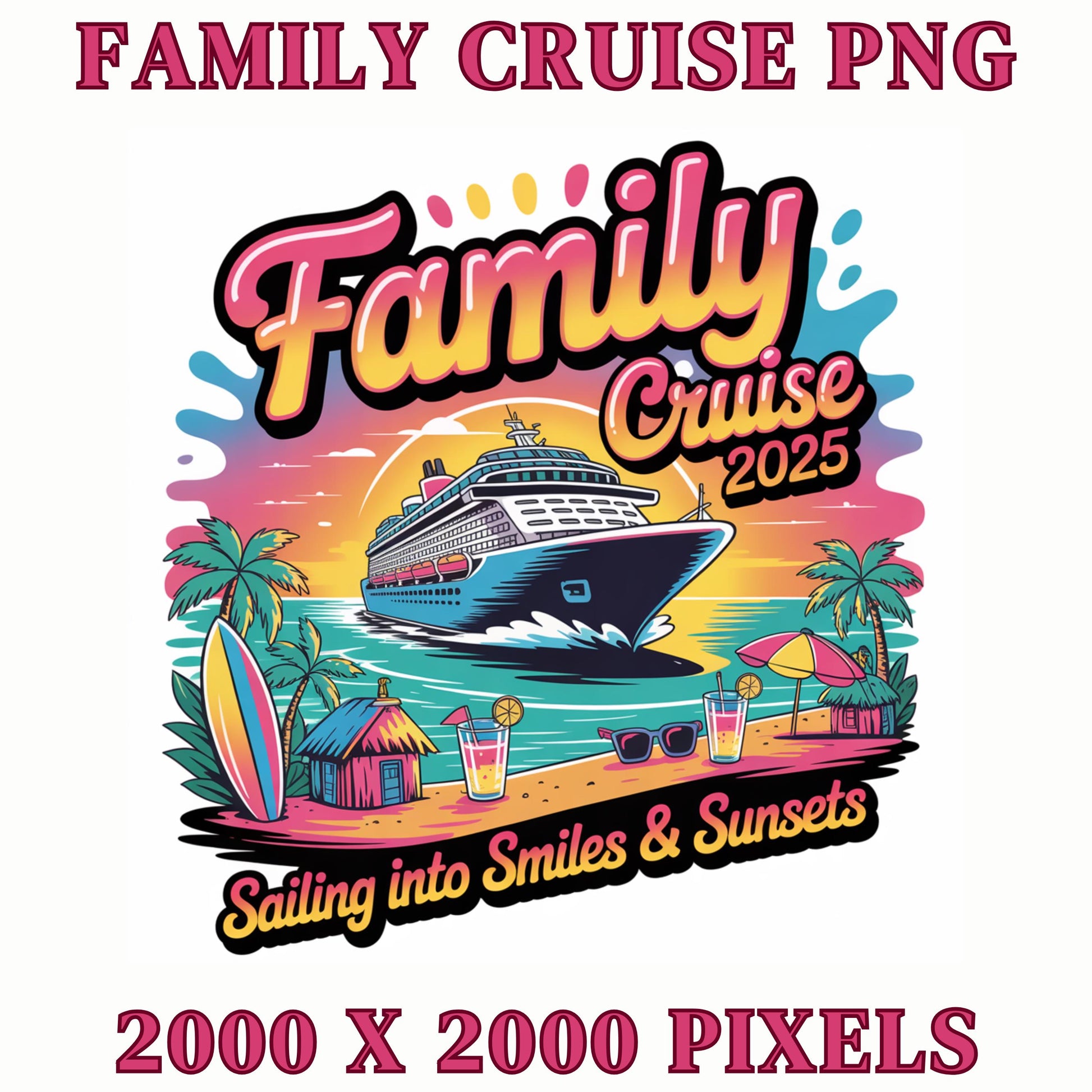 Family Cruise 2025 Png, 2025 Cruise Png, Family Cruise Memories for a Lifetime Png,Family Cruise Watercolor Png,2025 Family Cruise Shirt Png