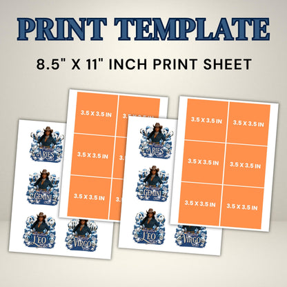 Denim And Diamonds Styrofoam Cup Sticker Template, Editable Party Cup Template Customizable Styrofoam Cup Design, Custom Party Cups Canva