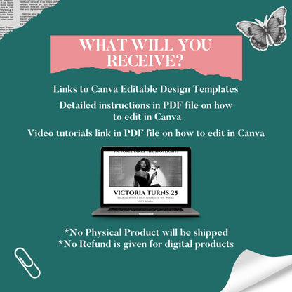 Leo Birthday Newspaper Invitation,Digital leo Birthday Newspaper Invitation,Leo Newpaper Invite,Editable BdayNewspaper Announcement template