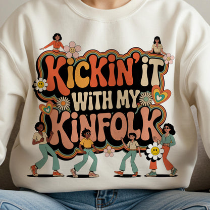Kickin it with my Kinfolk Png,Reunion Png,Kickin it with my Kinfolk png,Family Reunion 2025,Family Reunion Shirts Png,Family reunion design