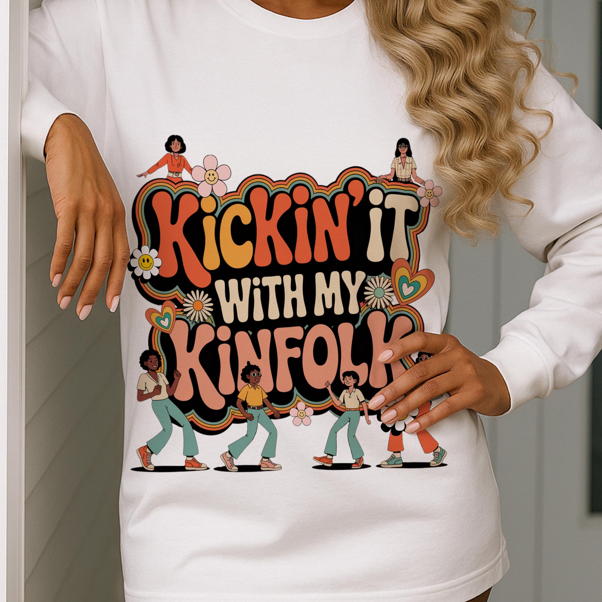 Kickin it with my Kinfolk Png,Reunion Png,Kickin it with my Kinfolk png,Family Reunion 2025,Family Reunion Shirts Png,Family reunion design