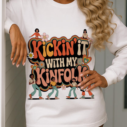 Kickin it with my Kinfolk Png,Reunion Png,Kickin it with my Kinfolk png,Family Reunion 2025,Family Reunion Shirts Png,Family reunion design