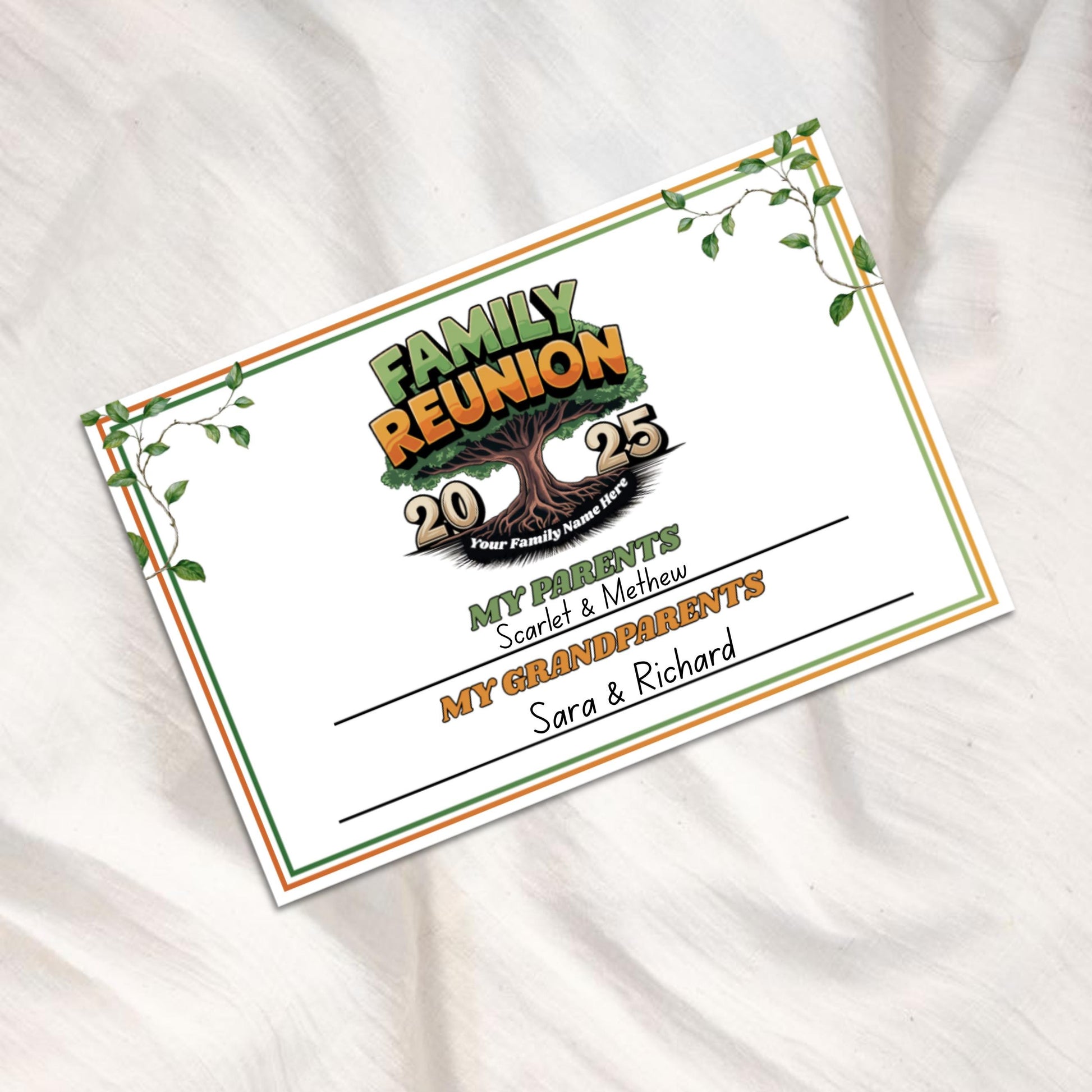 Name Tags Family Reunion, Reunion Name Tags, Family Reunion Name Tag Stickers, Family Tree Name Tags, Reunion Certificate