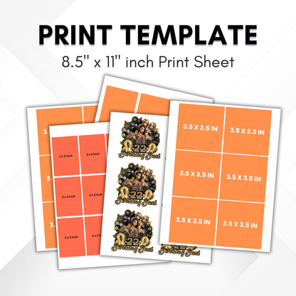 Editable Party Cup Birthday Canva Template, Shot Glass Label,Party Shirt Design, Editable Birthday Bundle ,Customizable Styrofoam Cup Design