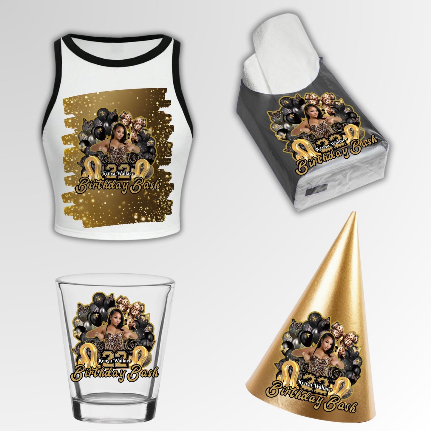 Editable Party Cup Birthday Canva Template, Shot Glass Label,Party Shirt Design, Editable Birthday Bundle ,Customizable Styrofoam Cup Design