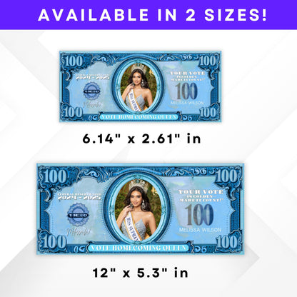 Homecoming Campaign Money, Prom Queen, Editable Fake Money, Homecoming 100 bill, Pink Money Vote For Me, Election, Campaign, Print and Cut