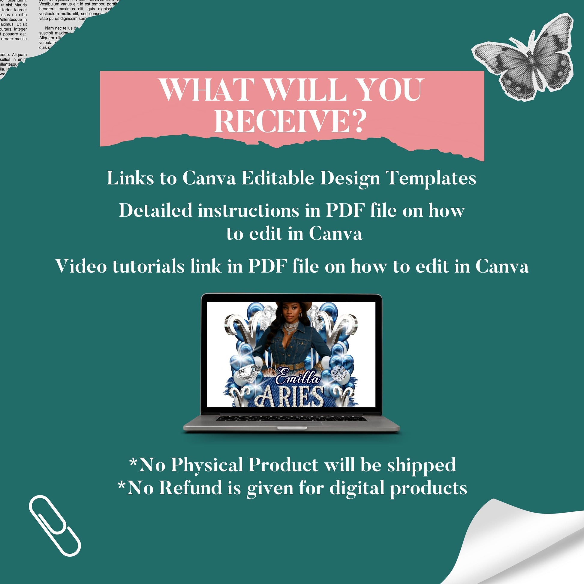 Denim And Diamonds Styrofoam Cup Sticker Template, Editable Party Cup Template Customizable Styrofoam Cup Design, Custom Party Cups Canva