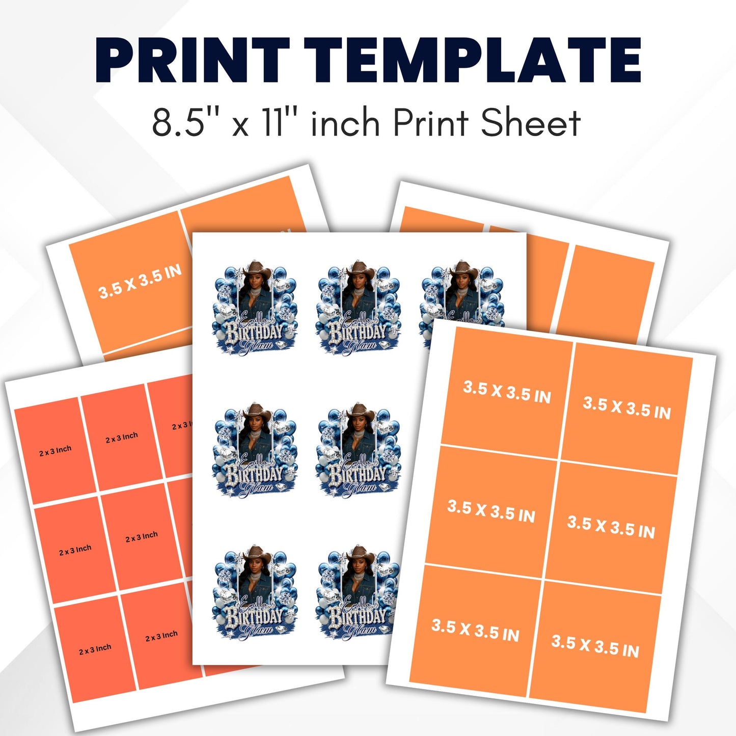 Denim & Diamonds Party Cup Birthday Canva Template, Styrofoam Cup Design, Shot Glass Label, Party Shirt Design Birthday Design,