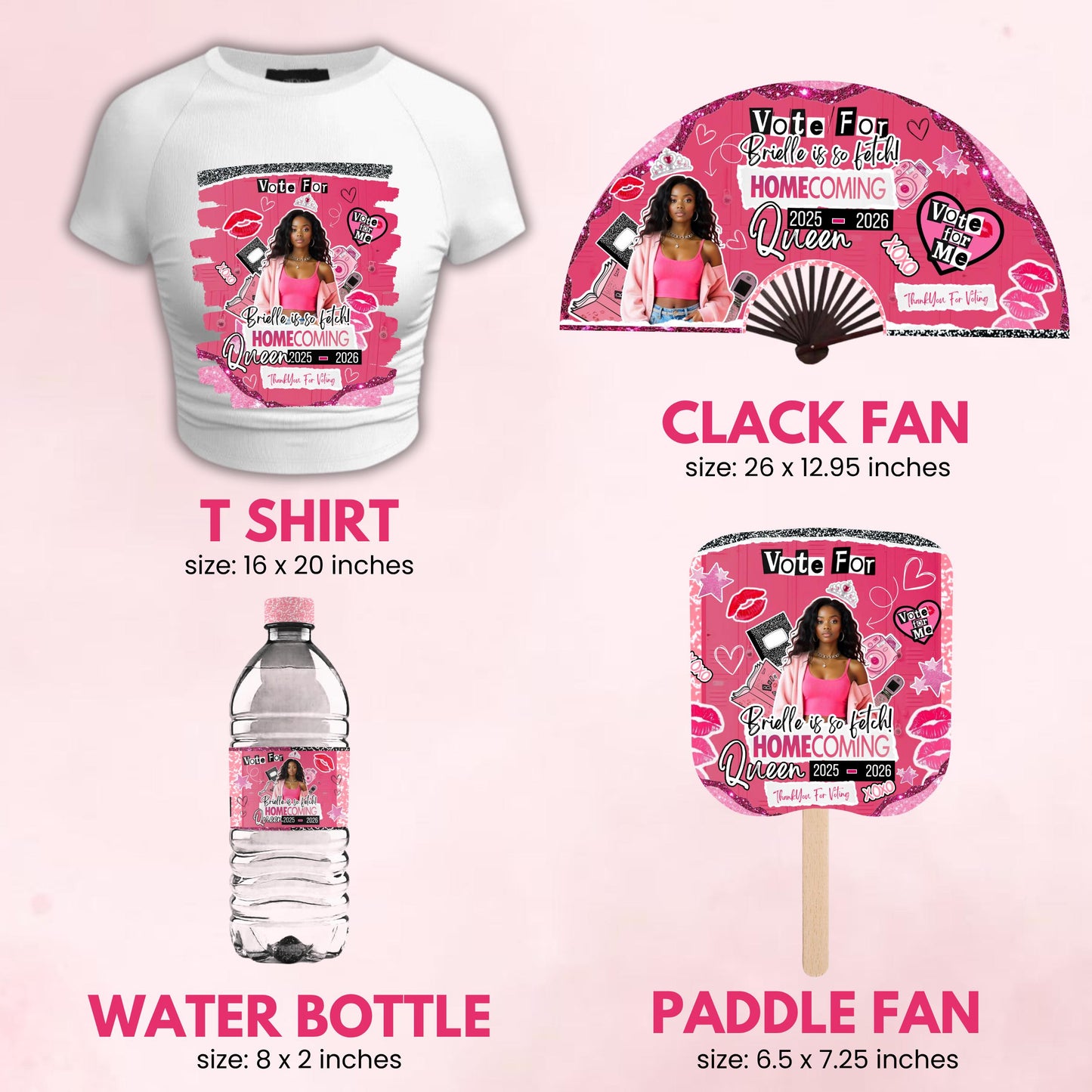 Homecoming Campaign Treat Bundle, Mean Theme Hoco Party Favors, Chip Bag, Candy Card, Lollipop Tag, Homecoming Campaign Ideas