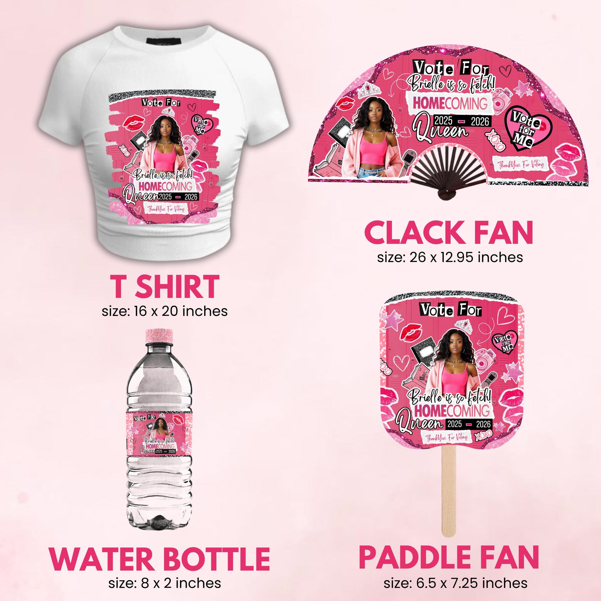 Homecoming Campaign Treat Bundle, Mean Theme Hoco Party Favors, Chip Bag, Candy Card, Lollipop Tag, Homecoming Campaign Ideas