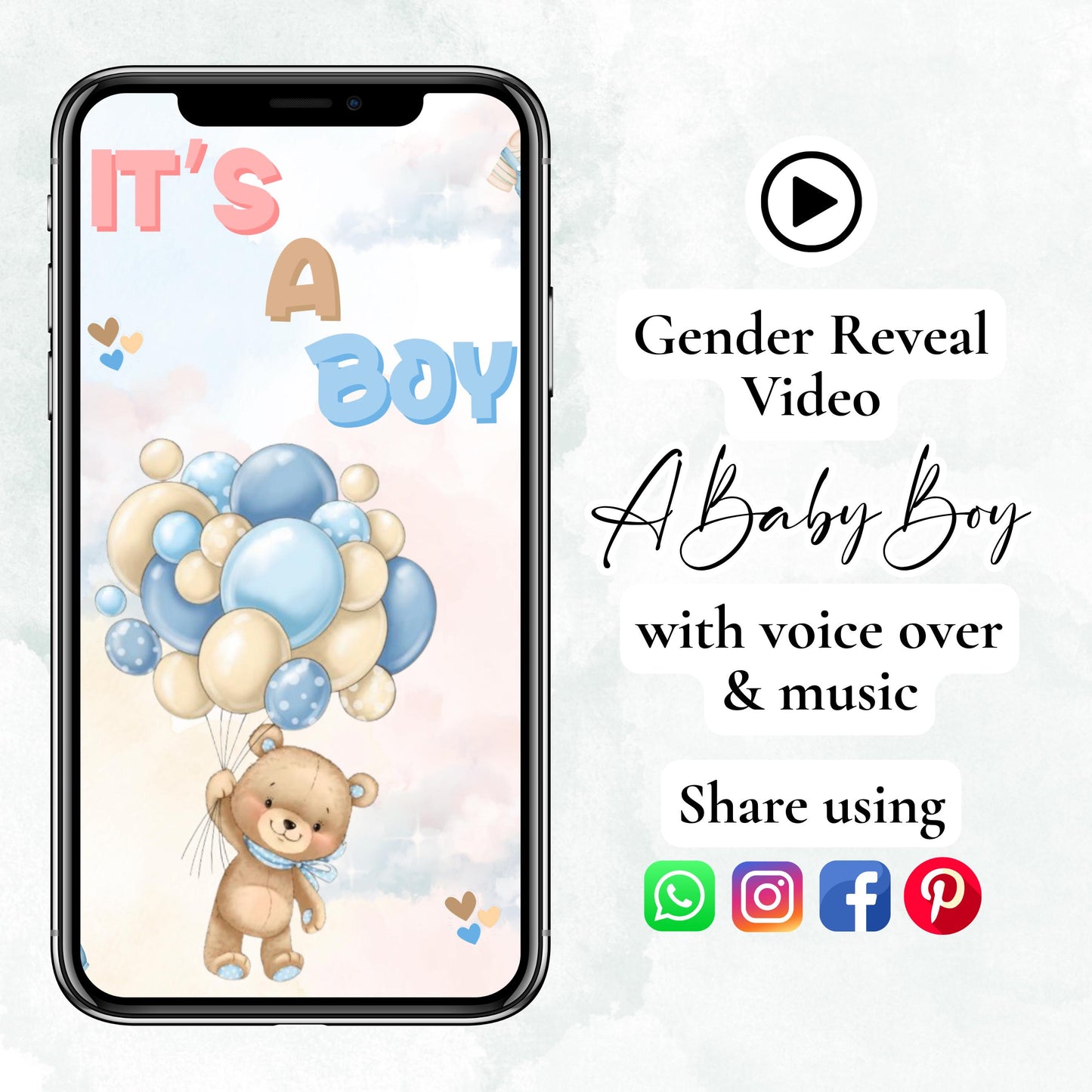 "IT'S A BOY GENDER REVEAL VIDEO, BABY GENDER REVEAL VIDEO"