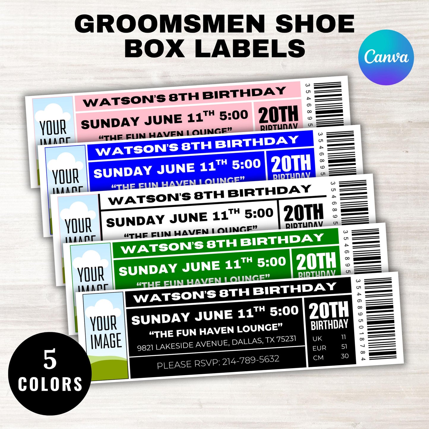 Groomsmen Proposal Shoe Box Labels, Printable Bridesmaid Groomsman Proposal Sticker Labels, Canva Editable Template, Instant Download