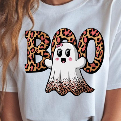 Preppy Ghost Boo PNG,Leopard Spooky Coquette PNG,Leopard Ghost PNG,Girly Coquette Halloween Bow,Cute Boo Ghost Coquette Png,Halloween Goose