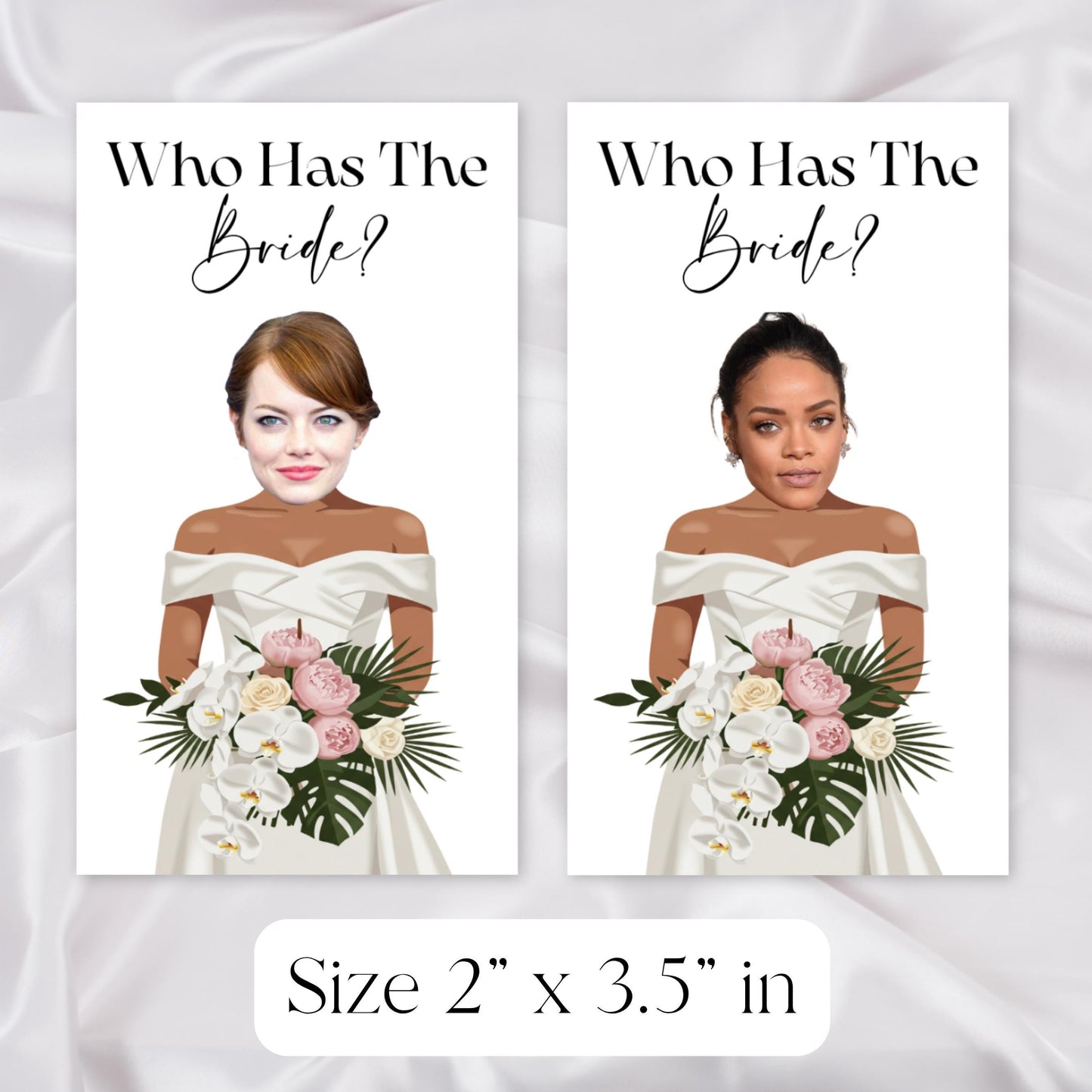 Printable Celebrity Who Has the Bride? Bachelorette Party Groom, Bride Scratch Off Game, Bridal Shower Game, Canva Template Digital Download