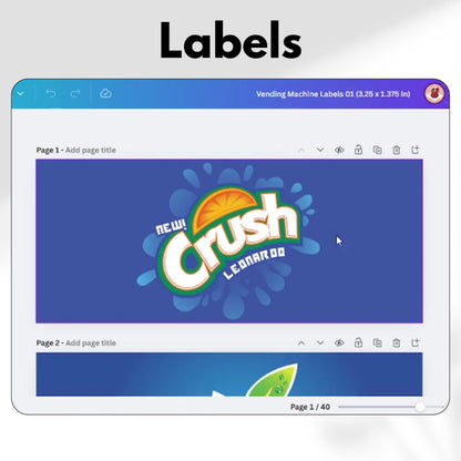 40 vending machine labels, soda labels,beer vending machine labels, soda machine labels,soda drink png, Soft Drinks Vending Machine Labels