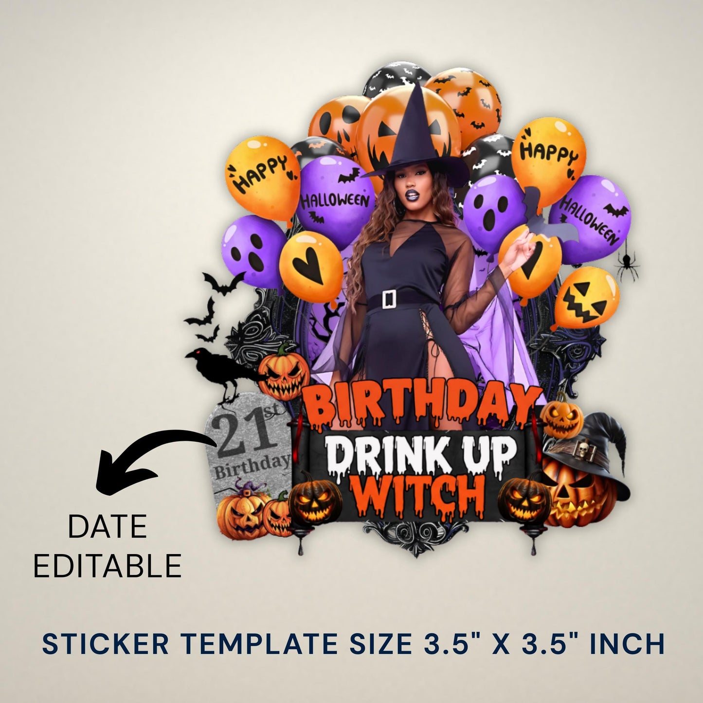 Styrofoam Cup Sticker Template, Halloween Birthday Design, Styrofoam Cup Sticker,Shot Glass and T-Shirt Designs,Horoscope Sublimation Design