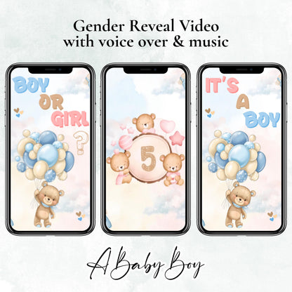 "IT'S A BOY GENDER REVEAL VIDEO, BABY GENDER REVEAL VIDEO"