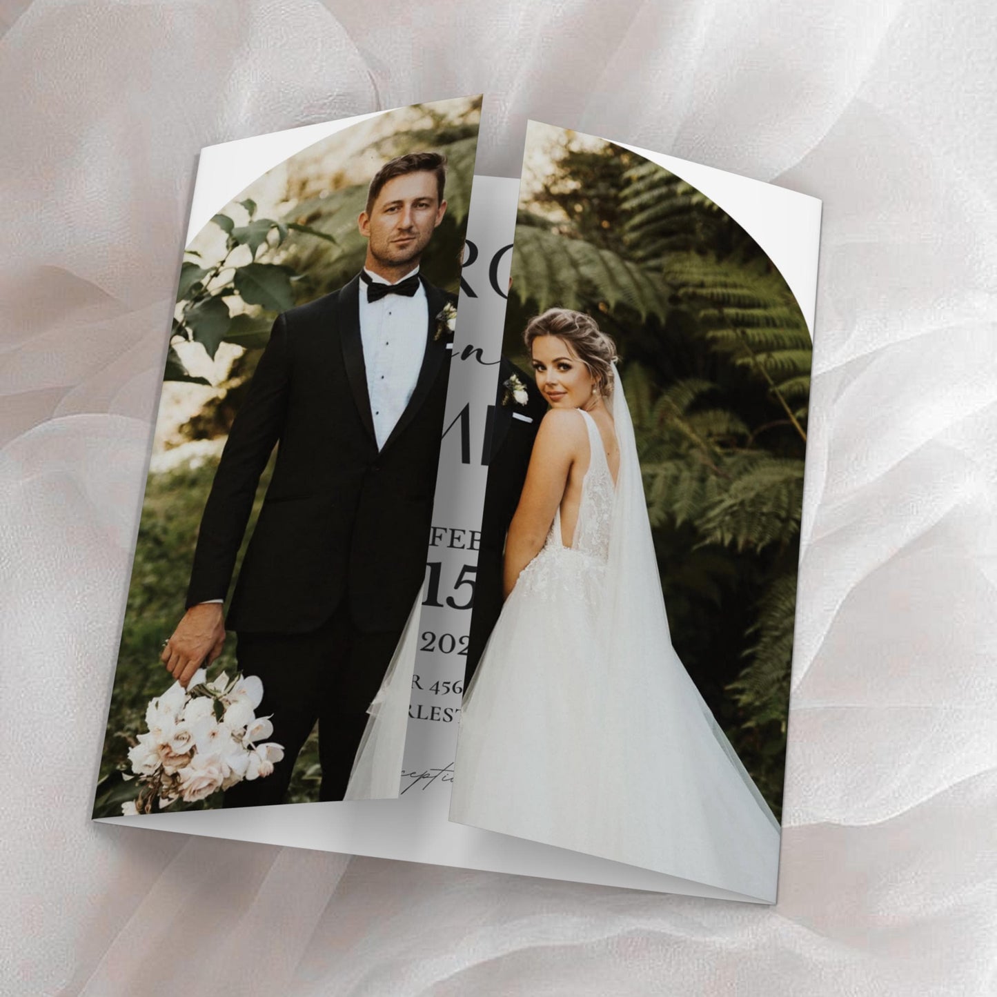 Gatefold Wedding Invitation Template, Trifold Wedding Invitation, Folded Invitation, Gatefold Invitation, Trifold Invite,Minimalistic Design