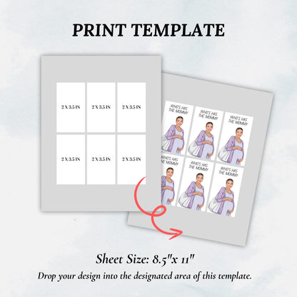 Who Has The Mommy? Printable Baby Shower Game, Baby Mommy, Find Mommy Scratch Game, Editable Celebrity Mom Game, Canva Template