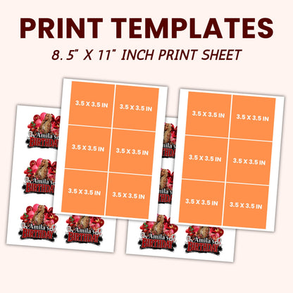 Birthday Design Template,Red Balloon Birthday Sticker Design Template,Styrofoam Cup stickers, T-Shirt Design Birthday Sticker Template