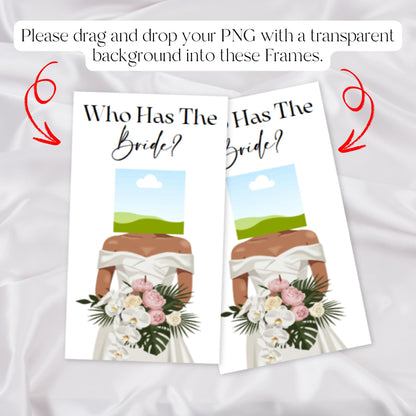 Printable Celebrity Who Has the Bride? Bachelorette Party Groom, Bride Scratch Off Game, Bridal Shower Game, Canva Template Digital Download