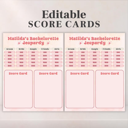 Bachelorette Jeopardy Party Game Template,Bridal Party Jeopardy Powerpoint Game, Bridal Shower Games,Bachelorette Trivia Game,Canva Editable