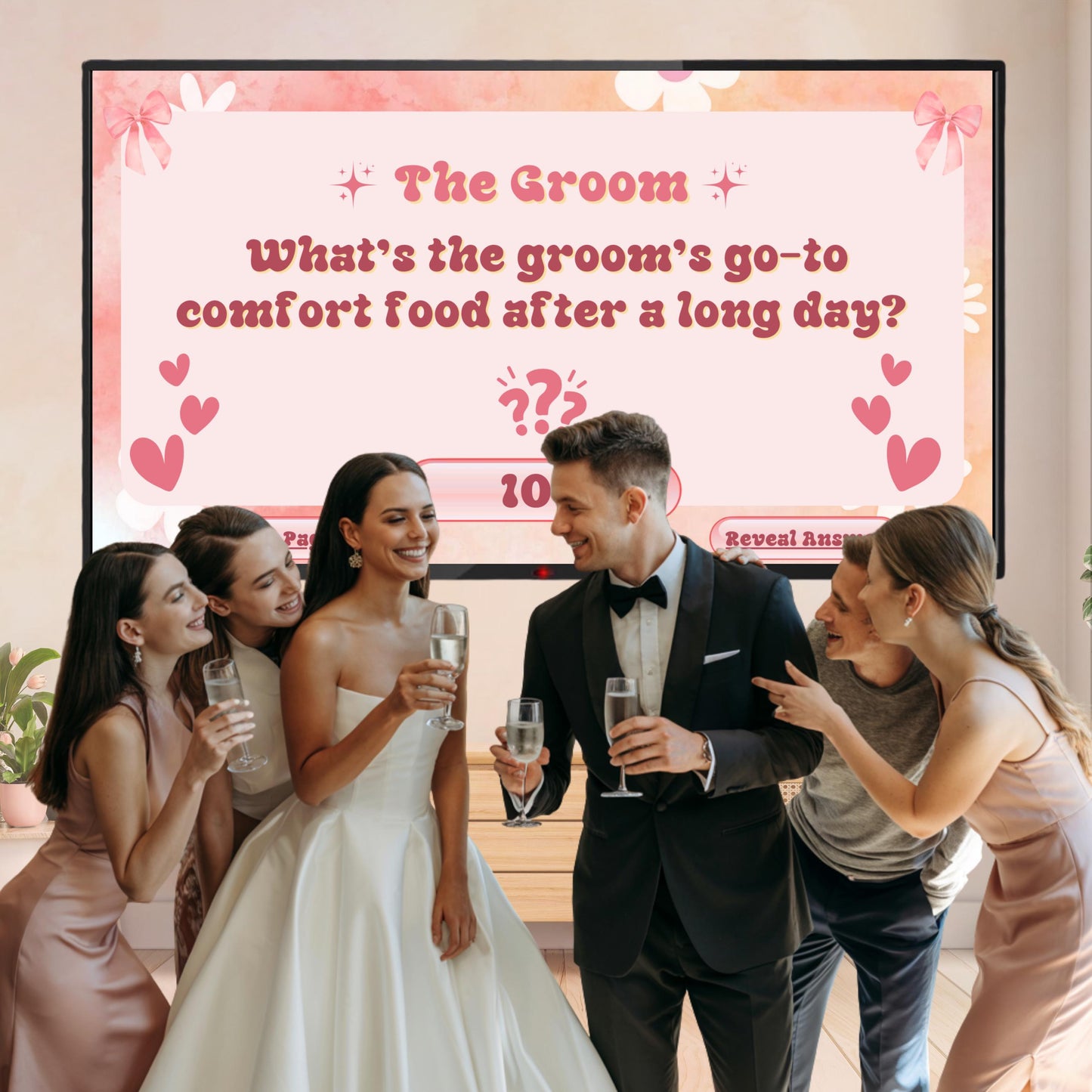 Bachelorette Jeopardy Party Game Template,Bridal Party Jeopardy Powerpoint Game, Bridal Shower Games,Bachelorette Trivia Game,Canva Editable