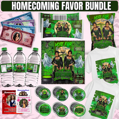 Homecoming Campaign Treat Bundle,Halloween Queen Homecoming Campaigns,Vote for me Scary Hoco Girl,Homecoming Sticker Homecoming Candy bundle