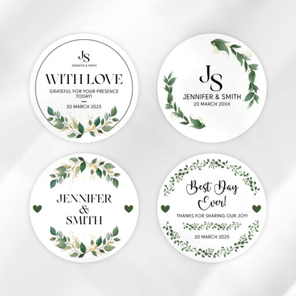 Wedding Sticker Bundle, Printable Wedding Favor Stickers, DIY Wedding Labels, Welcome Bag Stickers Bundle, Canva Template