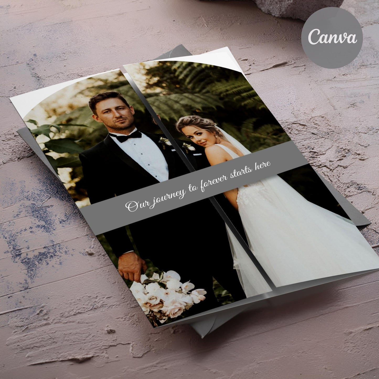 Gatefold Wedding Invitation Template, Trifold Wedding Invitation, Folded Invitation, Gatefold Invitation, Trifold Invite,Minimalistic Design