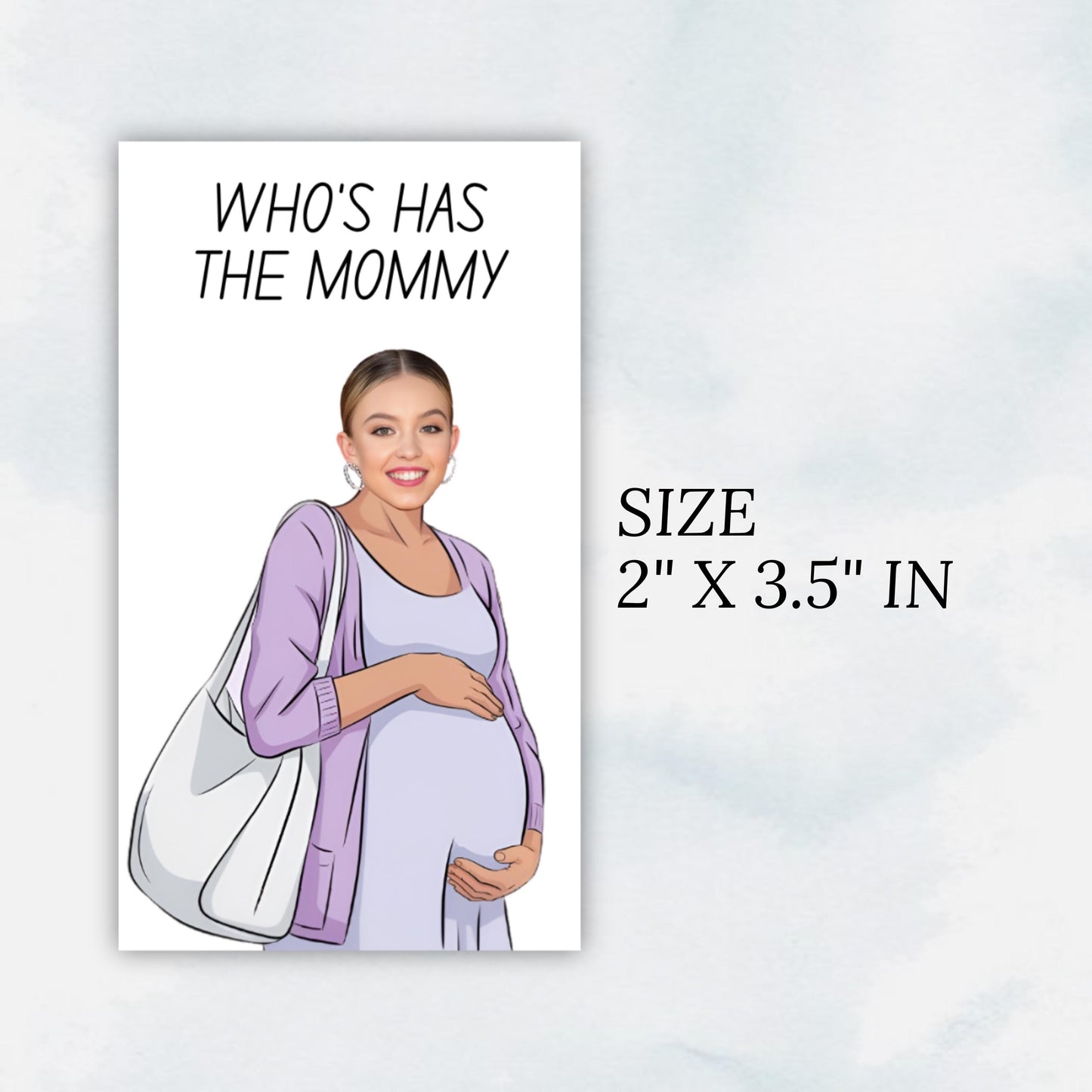 Who Has The Mommy? Printable Baby Shower Game, Baby Mommy, Find Mommy Scratch Game, Editable Celebrity Mom Game, Canva Template