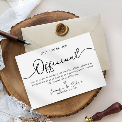 Officiant Proposal, Printable Will You Marry Us Card, Officiant Request, Officiant Gift Card, Modern Minimalist Will You Be Our Officiant